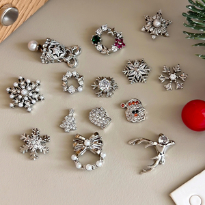 Adornos <span class=keywords><strong>de</strong></span> <span class=keywords><strong>Navidad</strong></span> <span class=keywords><strong>para</strong></span> <span class=keywords><strong>Uñas</strong></span>, Diamantes <span class=keywords><strong>de</strong></span> Imitación, Copos <span class=keywords><strong>de</strong></span> Nieve, Coronas, Lazos y Campanas, Accesorios <span class=keywords><strong>para</strong></span> <span class=keywords><strong>Uñas</strong></span> Postizas DIY - Product Image 6