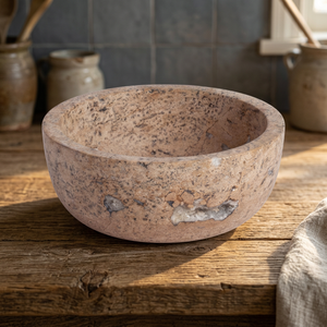 Natural <b>Marble</b> <b>Polished</b> Serving Bowl 12x12 Modern Decorative Salad & Dinner Bowl for Home Party - Product Image 3