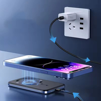 Mini batterie externe portable ultra-mince avec écran LED Type-C, charge rapide 7,5W, magnétique sans fil, logo personnalisé, 5000mAh