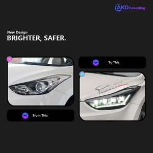 ชุดไฟหน้า Avante รุ่นดัดแปลงเลนส์ LED 30W สำหรับ 12V 12-16 พร้อมไฟเลี้ยวแบบไหล 4 ดวงใกล้ 8 ดวงไกล - Product Image 4