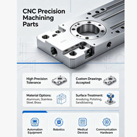 Pièces de support pour automatisation par usinage CNC de prototypes rapides, composants en alliage d'aluminium pour station robotique d'automatisation industrielle
