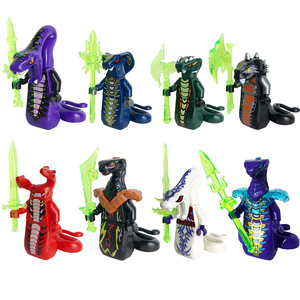 Set di Blocchi da Costruzione in Plastica ABS <span class=keywords><strong>Serie</strong></span> Hero, 4 Pezzi, per Modellismo e Giocattoli Fai-da-Te, Tema Fantasy e Sci-Fi, Particelle Piccole da 4,5 cm - Product Image 2