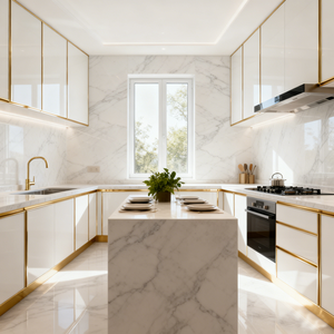 פרופילים דקורטיביים בצורת L בהתאמה אישית לאריחי קיר נירוסטה למטבח, פסי קצה דקורטיביים ממתכת - Product Image 2