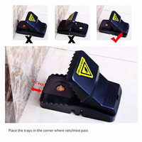 Piège à Souris Réutilisable 6 Pièces Tueur de Rongeurs en Plastique Grande Piège à Rats pour Intérieur et Extérieur