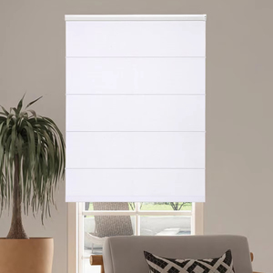<span class=keywords><strong>Store</strong></span> <span class=keywords><strong>transparent</strong></span> en lin certifié stores à rouleaux romains de taille personnalisée installation facile et intégrée pour les fenêtres de la maison plaine verticale - Product Image 1