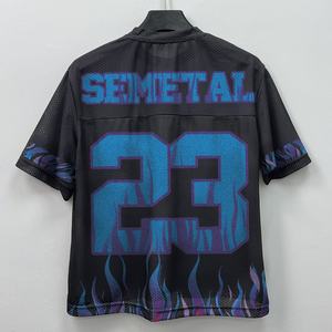 Camiseta de Fútbol de Diseño Premium en Malla, Personalizada con Serigrafía de Alta Calidad, Camiseta Gráfica Oversize para Hombre - Product Image 4