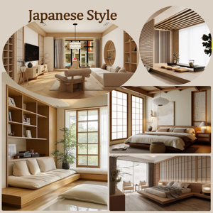 Interior Full House Furniture Set One Stop Solution Wall Panel Flooring Ceiling Cabinet Cupboard for <strong>Hotel</strong> Project Shopfitting - Product Image 3
