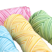 Multicolor 8ply 120TWIST Spun Yarn Milk Cotton and Acrylic High Tenacity Hand Knitting Yarn 100g Dyed Cotton Blended Yarn