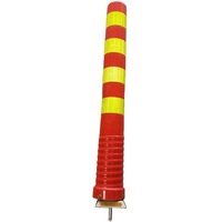 Base magnétique puissante avec poteau flexible en TPU, poteau d'avertissement, offrant commodité et polyvalence, colonne d'avertissement magnétique
