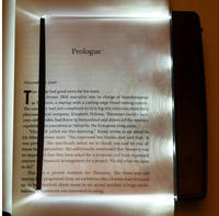 Lampe de lecture plate pour lire au lit, lampe de lecture LED portable, plaque d'éclairage pour livre, éclairage nocturne