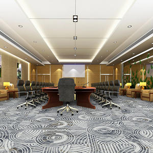 Alfombra de Nailon Impresa con Tratamiento Antiincrustante, Tejido a Máquina, Antideslizante, Antibacteriana y Duradera para Sala de Conferencias - Product Image 2