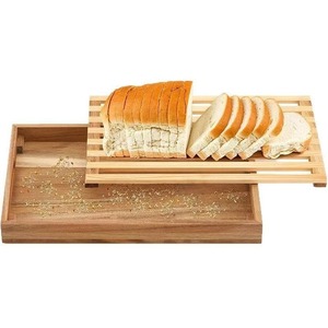 MSH en stock, vente en gros, plateau attrape-miettes en bois, planche à découper pour le pain - Product Image 1