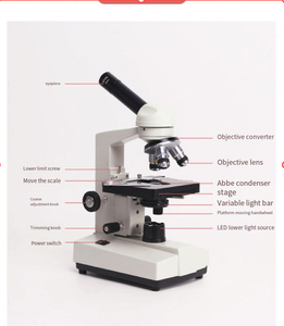 Laboratorio ajustable logotipo personalizado visión única 1000x microscopio biológico estudiante microscopio laboratorio precio de fábrica - Product Image 6