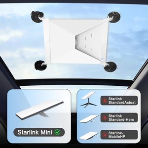 Sterke Zuignap Mini Starlink Bevestigingsset Verstelbare 360° Zuignapbevestiging Anti-kras Vlokkingsbestendig voor Autoramen - Product Image 5