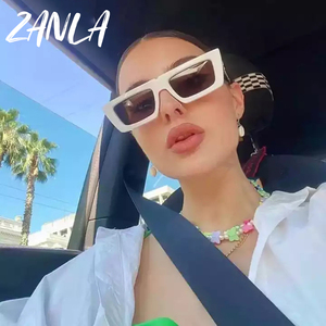 <span class=keywords><strong>2023</strong></span> nuevas gafas de sol de pierna con estampado <span class=keywords><strong>X</strong></span> marcos rectangulares cuadrados pequeños para hombres mujeres Punk personalidad moda Vintage gafas Uv400 - Product Image 2