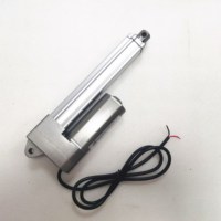 Aktuator Linear DLA-HB DC, Silinder Hidrolik Elektrik, Motor Brush, Pemasangan Flens untuk Pintu Ayun, Pelacak Surya, Rumah Pintar