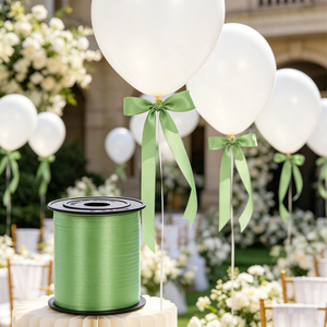 Set Decorativo per Feste con Nastro Verde 'Party Love' 450M, Perfetto per Eventi in Stile Festivo - Product Image 4