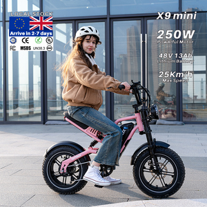 Nueva Bicicleta Eléctrica KOOLUX X9 Mini con Motor Trasero sin Escobillas de 250W, Batería de Litio de 48V 13AH, Pantalla LED Impermeable IP54, 7 Velocidades, Neumáticos Anchos BMX - Product Image 3