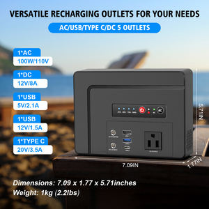 Puissance de stockage d'énergie de la centrale électrique portable 100wh avec batterie lithium-ion 18650 bon prix pour le camping en plein air pique-nique voyage - Product Image 6