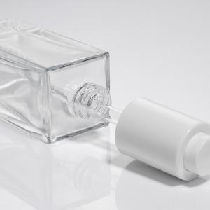 Ensemble de flacons en verre bleu rose <span class=keywords><strong>dégradé</strong></span> de luxe, flacon pompe <span class=keywords><strong>carré</strong></span> pour cosmétiques, 30 ml, 50 ml, 100 ml, flacon vide pour sérum, lotion, spray, vente en gros - Product Image 3