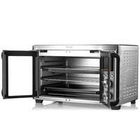 Four électrique RAF 30L 1800W en acier inoxydable avec friteuse à air et rôtissoire pour la cuisson et la rôtissure à domicile