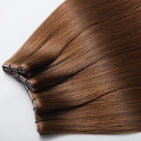 Qualité Luxe Vraie Brésilienne Vierge Tissage Invisible Double Drawn Cuticule Alignée Cheveux Longs Tissages Tape In Cheveux Humains