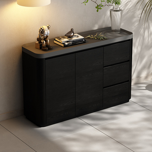 <span class=keywords><strong>Aparador</strong></span> Minimalista de Madera con Esquinas Redondeadas, <span class=keywords><strong>Aparador</strong></span> de Diseño Moderno, <span class=keywords><strong>Mesa</strong></span> Buffet, <span class=keywords><strong>Aparador</strong></span> de Comedor - Product Image 4