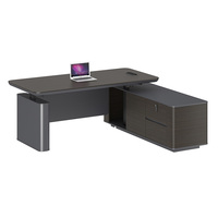 Bureau de direction moderne de luxe à hauteur réglable électriquement avec verrouillage par mot de passe