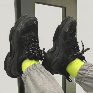 Chaussures de sport décontractées de créateur pour hommes et femmes, à semelle épaisse et transparente, à lacets, tendance mode pour l'automne, l'hiver et l'été - Product Image 2