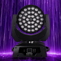 UNOXINE Professionnel 36*18W RGBW 6-en-1 LED Moving Head Wash Light IP33 Haute CRI Contrôle DMX pour Concert & Théâtre