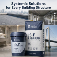 Enduit Écologique Bicomposant à Base de Ciment JS Polymer Imperméable pour Usage Intérieur et Extérieur