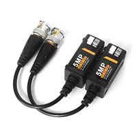 Balun vidéo passif BNC vers RJ45 adaptateur 1080P 5MP 8MP caméra de sécurité analogique émetteur-récepteur Cat5e/Cat6 câble vers BNC Convertet