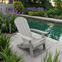 Chaise Adirondack au design moderne en panneau de bois de style pour cour d'hôtel ou hôpital en gros de Chine