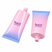 Tube cosmétique en plastique PE brillant personnalisé de 50 ml, emballage pour crème BB, tube pour crème solaire