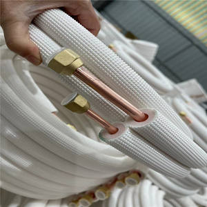 Tuyau en cuivre de climatisation isolé <span class=keywords><strong>1</strong></span>/<span class=keywords><strong>4</strong></span> \ "3/<span class=keywords><strong>8</strong></span> \" <span class=keywords><strong>1</strong></span>/2 \ "<span class=keywords><strong>5</strong></span>/<span class=keywords><strong>8</strong></span> \" 3/<span class=keywords><strong>4</strong></span> \ "tuyau de cuivre pour le soudage de coupe d'air Central HVAC - Product Image 4