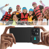 Coque de protection magnétique antichoc double couche Laudtec avec cache-caméra coulissant pour iPhone 18 17 16 Pro Max