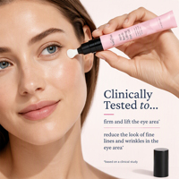 Crème Contour des Yeux Liftante au Rétinol Aqua Bomb OEM/ODM Collagène Bakuchiol Peptide HA Lisse les Ridules Anti-Poches Végane Sans Cruauté Pour Tous Types de Peau