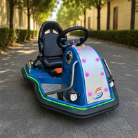 Voiture électrique pour enfants à dérive et pare-chocs, développée en interne, avec éclairage LED et pare-chocs anti-collision, certifiée CE, pour parcs d'attractions, directement de l'usine