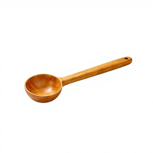 Louche en bois de manguier de qualité supérieure, cuillère de cuisine à long manche, résistante à la chaleur, écologique, sans danger pour les aliments, ustensile de cuisine pour la cuisson - Product Image 1
