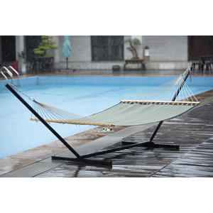 स्टील गार्डन स्विंग चेयर लटका हुआ हैममॉक स्टैंड गर्मियों में त्वरित सूखा सूखा गार्डन हैममॉक आउटडोर कैंपिंग - Product Image 2