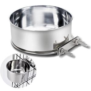 ถ้วยสแตนเลสพร้อมที่แขวนลวดสำหรับสัตว์เลี้ยง,ถ้วยน้ำชามอาหารสัตว์เลี้ยงสำหรับสุนัขแมวนก - Product Image 1