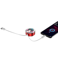 Haute qualité 120CM rétractable 3-en-1 charge câbles de données USB cadeaux promotionnels d'affaires personnalisés pour téléphones portables