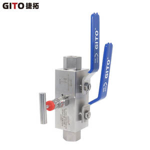 Válvula de Bola Doble DBB de Acero Inoxidable 316 de Alta Presión, Válvula de Bola Flotante Soldada, Conexión Roscada, Válvula Reductora de Presión - Product Image 3