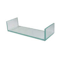 Profilé en U verre profilé en U canal en verre pvb profilé en aluminium façade de fenêtre mur-rideau verre ondulations minces