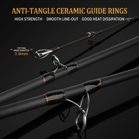Canne à pêche Blackfish en carbone haute performance XXH à 4 sections, ultra-rigide, pointe de 62 cm, taille pliable, 230 g, légère, pour la pêche en plein air