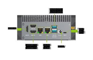 Computadora GGDX Orin NX <span class=keywords><strong>de</strong></span> 8GB y 117TOPS para IA, Ofrece Cursos <span class=keywords><strong>de</strong></span> Programación ROS Basados en el Módulo Central Ubuntu22.04 - Product Image 4