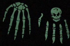 Halloween Skeleton Fluorescent <strong>Gloves</strong> Full Finger Skeleton Pattern <strong>Gloves</strong> with Luminous Cosplay Costume Accessories for Adults - Product Image 5