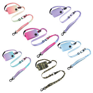 HIPHOPPET Freisprechen Bungee Hunde leine Halsband Set mit Poop Taschen Auto Sicherheits gurt Reflektieren der Streifen No Pull Nylon Halsband für große Hunde - Product Image 6