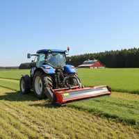 Broyeur à fléaux robuste pour l'agriculture forestière, type KDK, accessoire de déchiqueteuse d'herbe pour tracteur