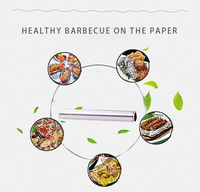 Rouleau de Papier Aluminium de Haute Qualité en Vente Directe, Papier d'Aluminium pour Cuisine, Cuisson et Emballage